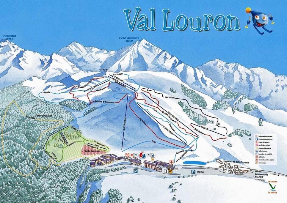 Appart 4-6 Pers Au Pied Des Pistes - Val Louron Génos Buitenkant foto